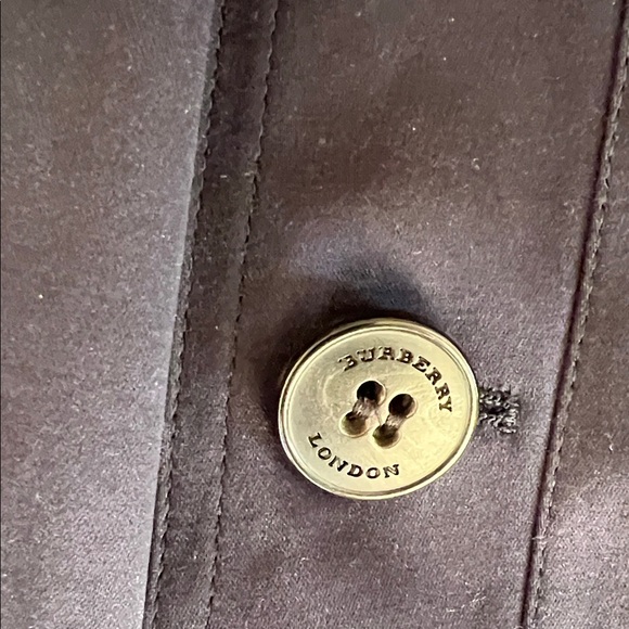 Burberry Navy  Blue Trench Coat - Picture 7 of 11